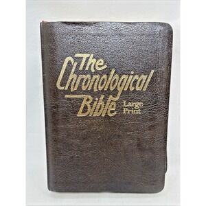 The Chronological Bible Regal Large Print 1977 Gilded Edges Vintage 70s